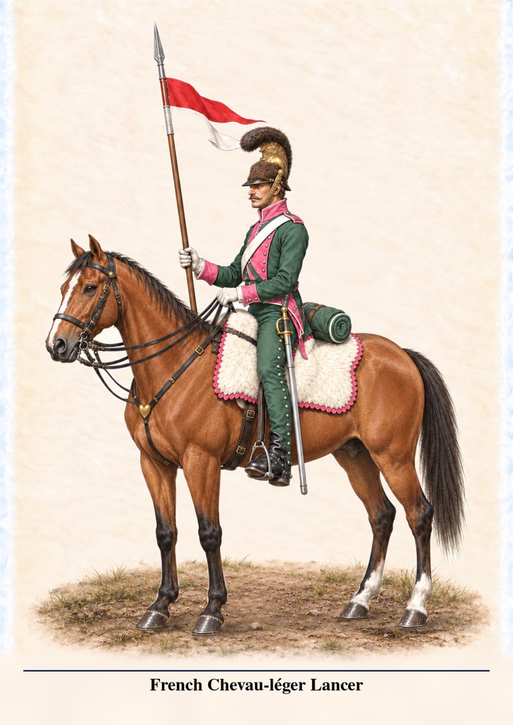 France Chevau-Léger Lancer, left side uniform plate