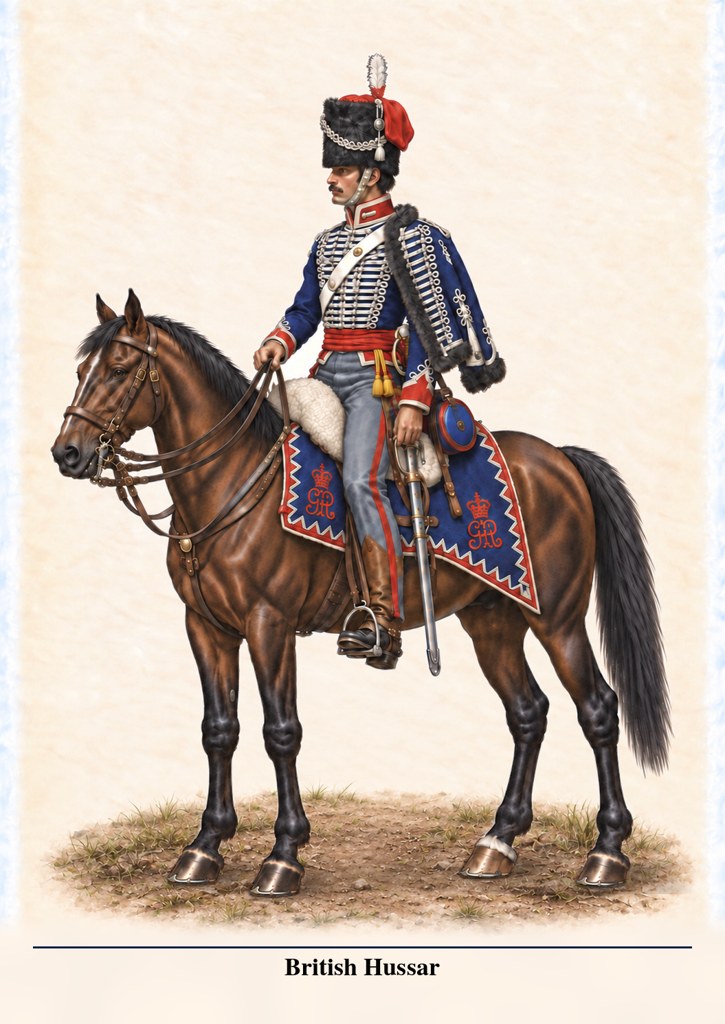 Britain Hussar, left side uniform plate