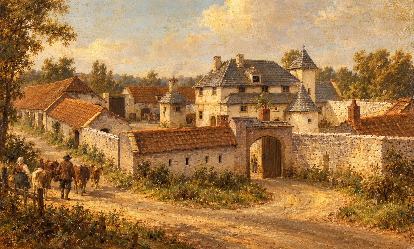 Hougoumont strategic-location painting